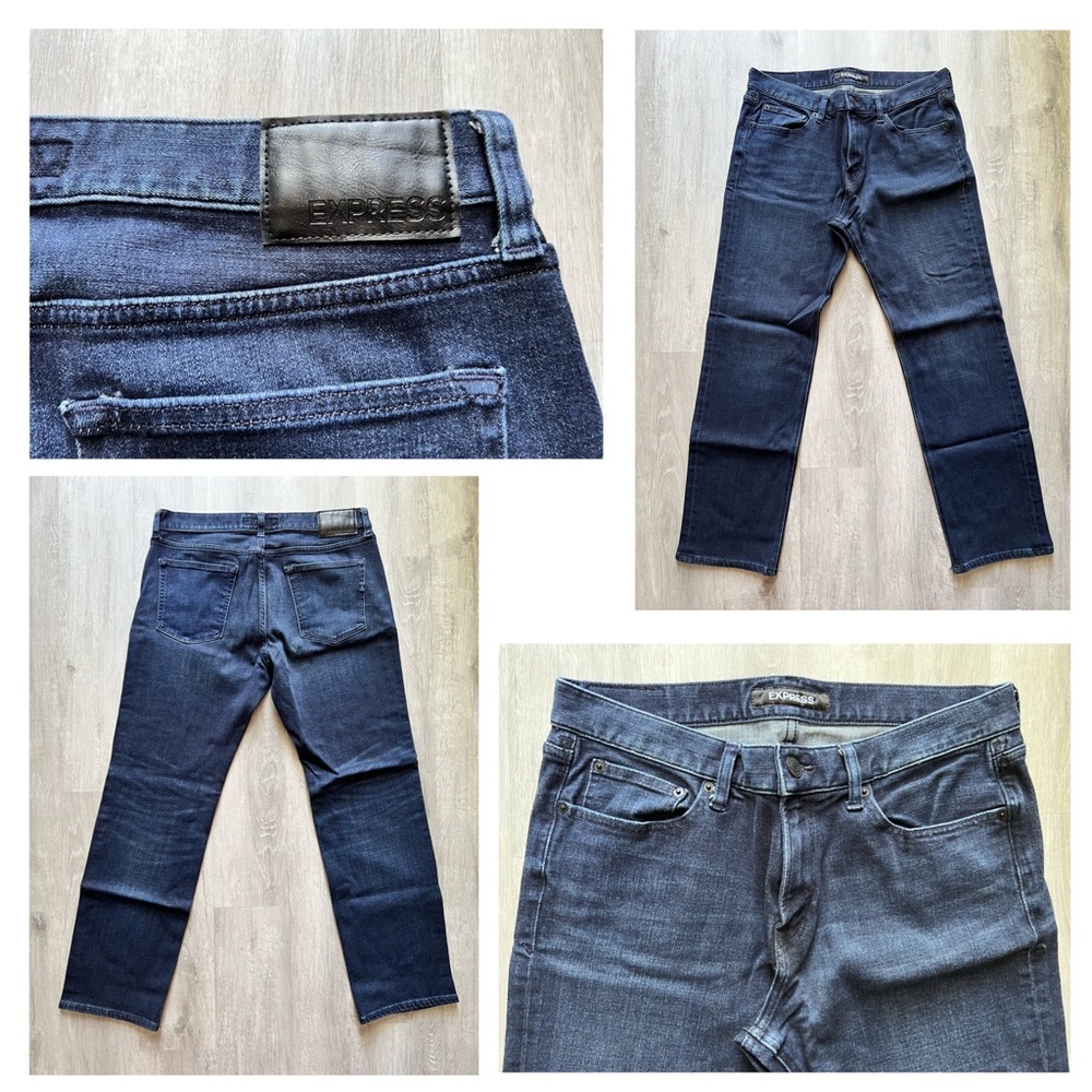 Express Men’s Slim Straight 4-Way Stretch+ Jeans 32x30